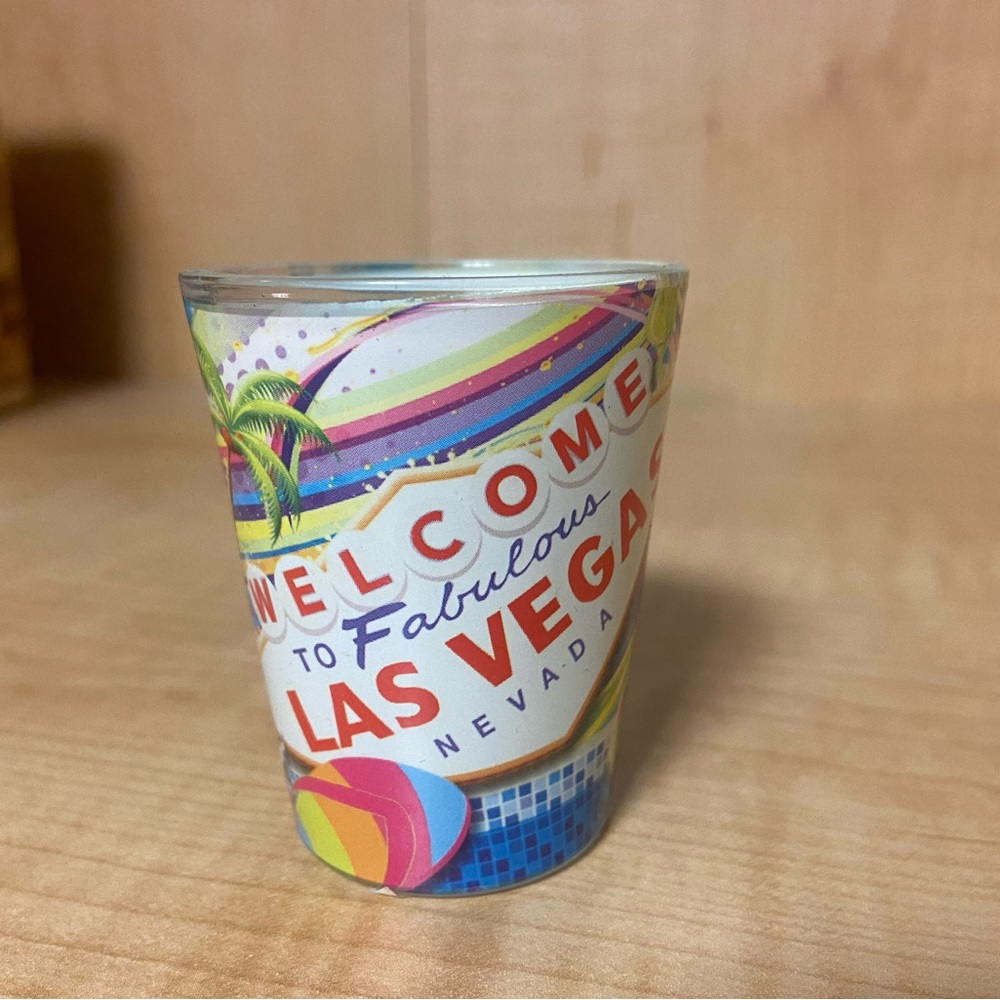 Las Vegas shot glass